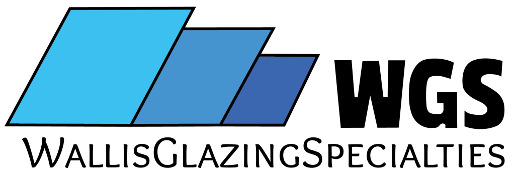 a blue and black logo